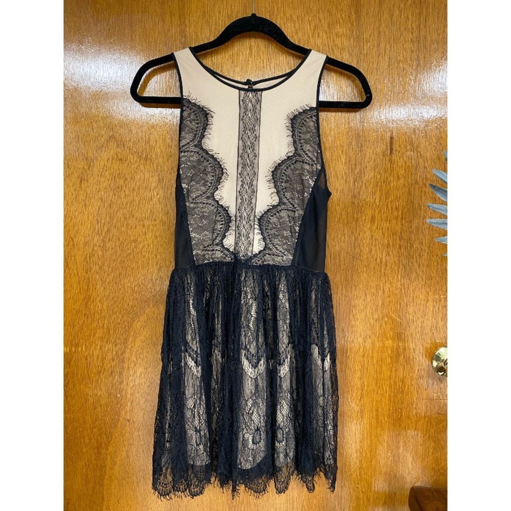 Lacy little black dress